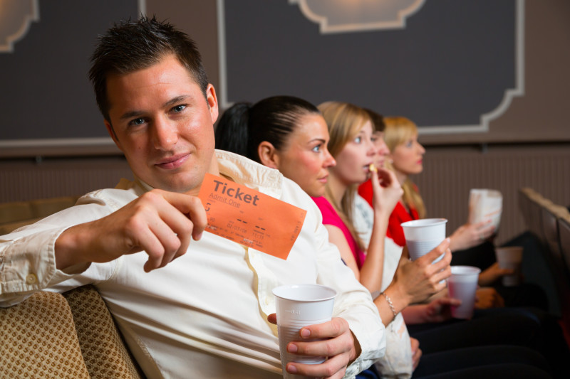 Audience Member Presenting Tickets
